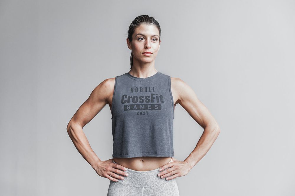 Débardeurs NOBULL Femme Grise - NOBULL Crossfit Games® 2021 Muscle,France (8059-SGKIX)